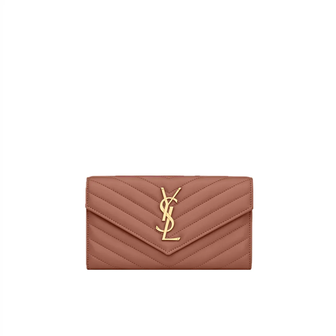 YSL CASSANDRE large wallet in lambskin 372264