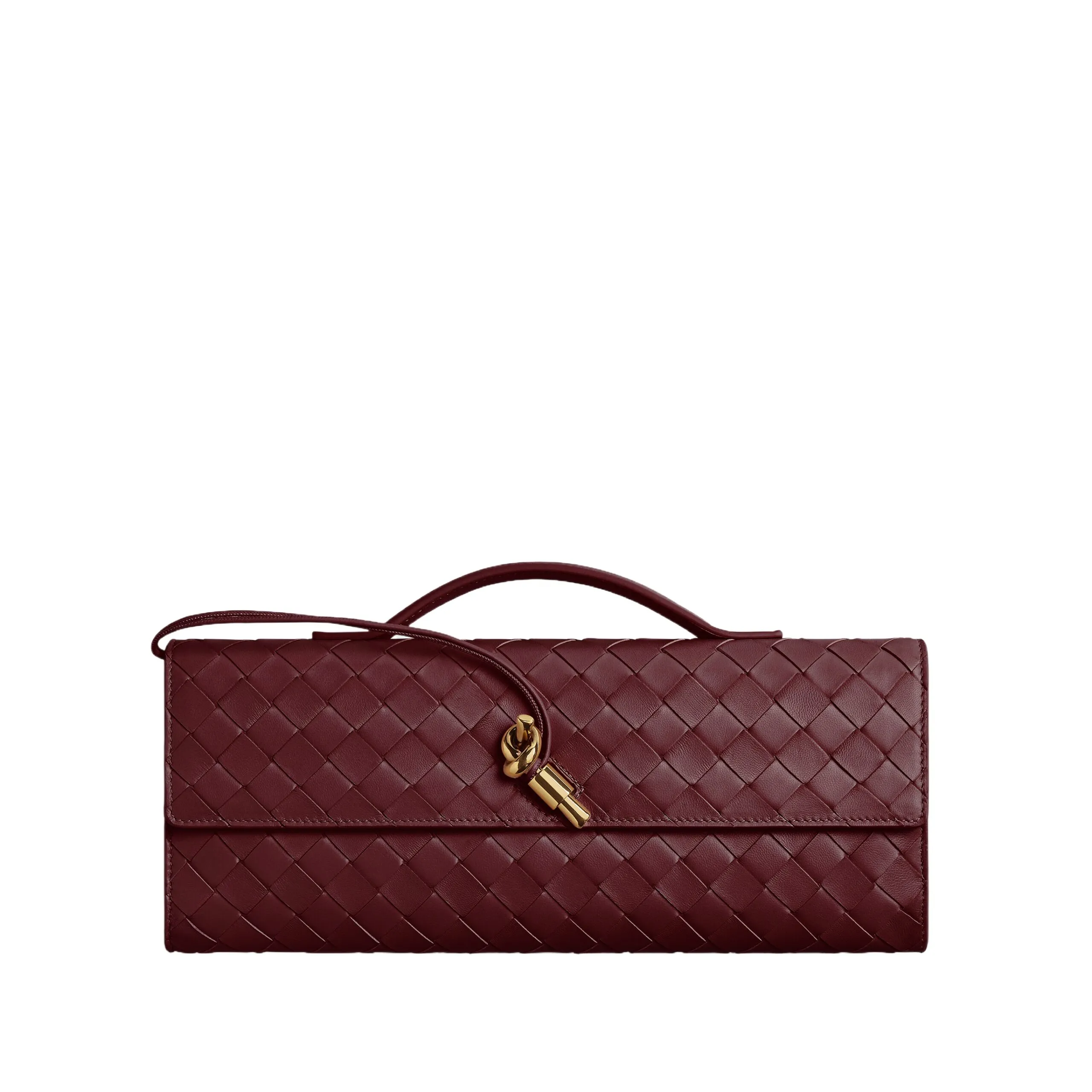 Bottega Veneta Andiamo Clutch Barolo 741511