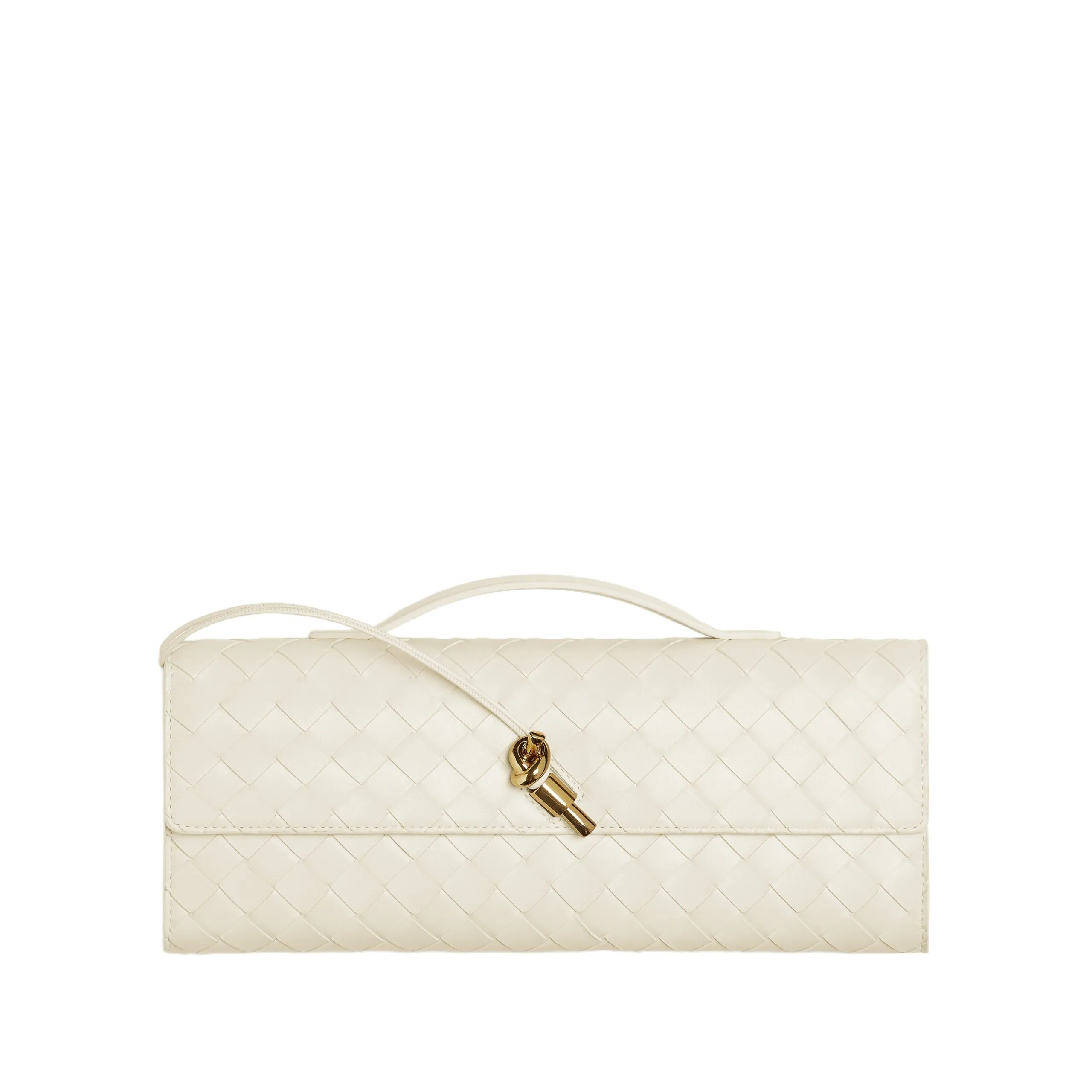 Bottega Veneta Andiamo Clutch Sea salt 741511