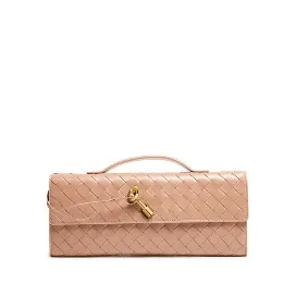 Bottega Veneta Andiamo Clutch Biscuit 741511