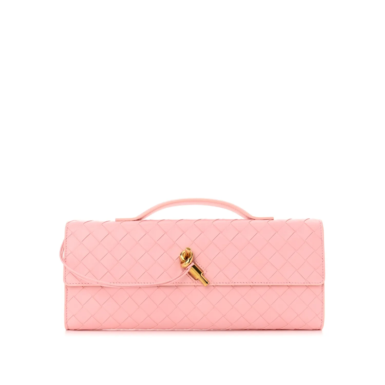 Bottega Veneta Andiamo Clutch Rose 741511