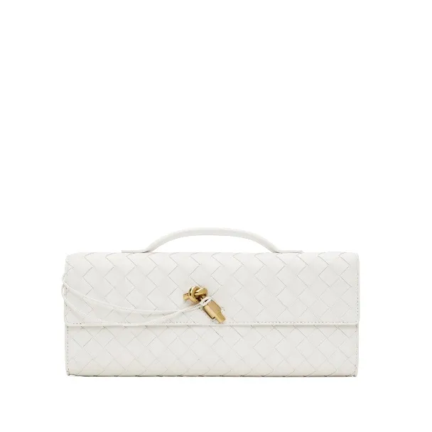Bottega Veneta Andiamo Clutch White 741511