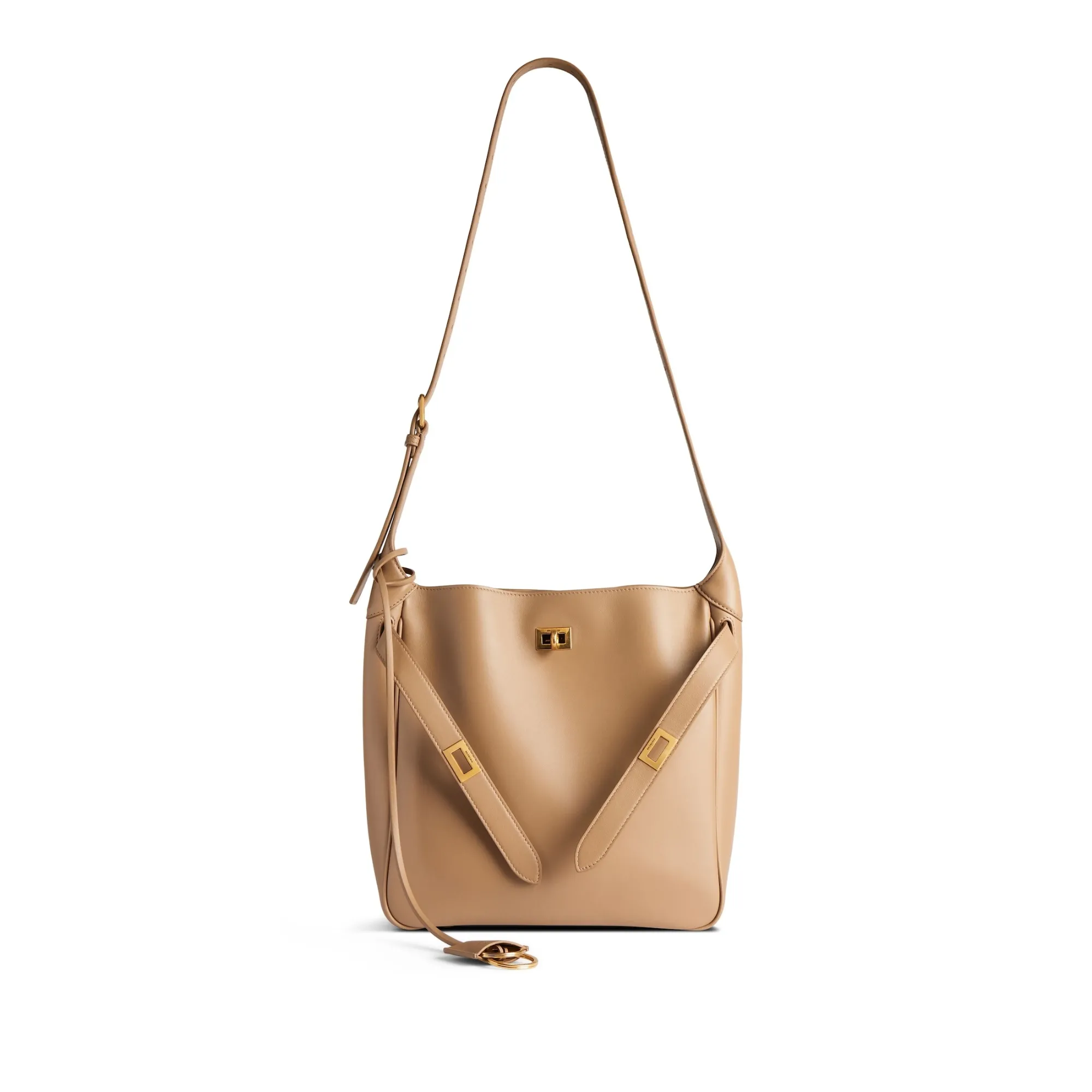 Balenciaga Women's Bel Air Hobo Bag Small in Latte 8110182