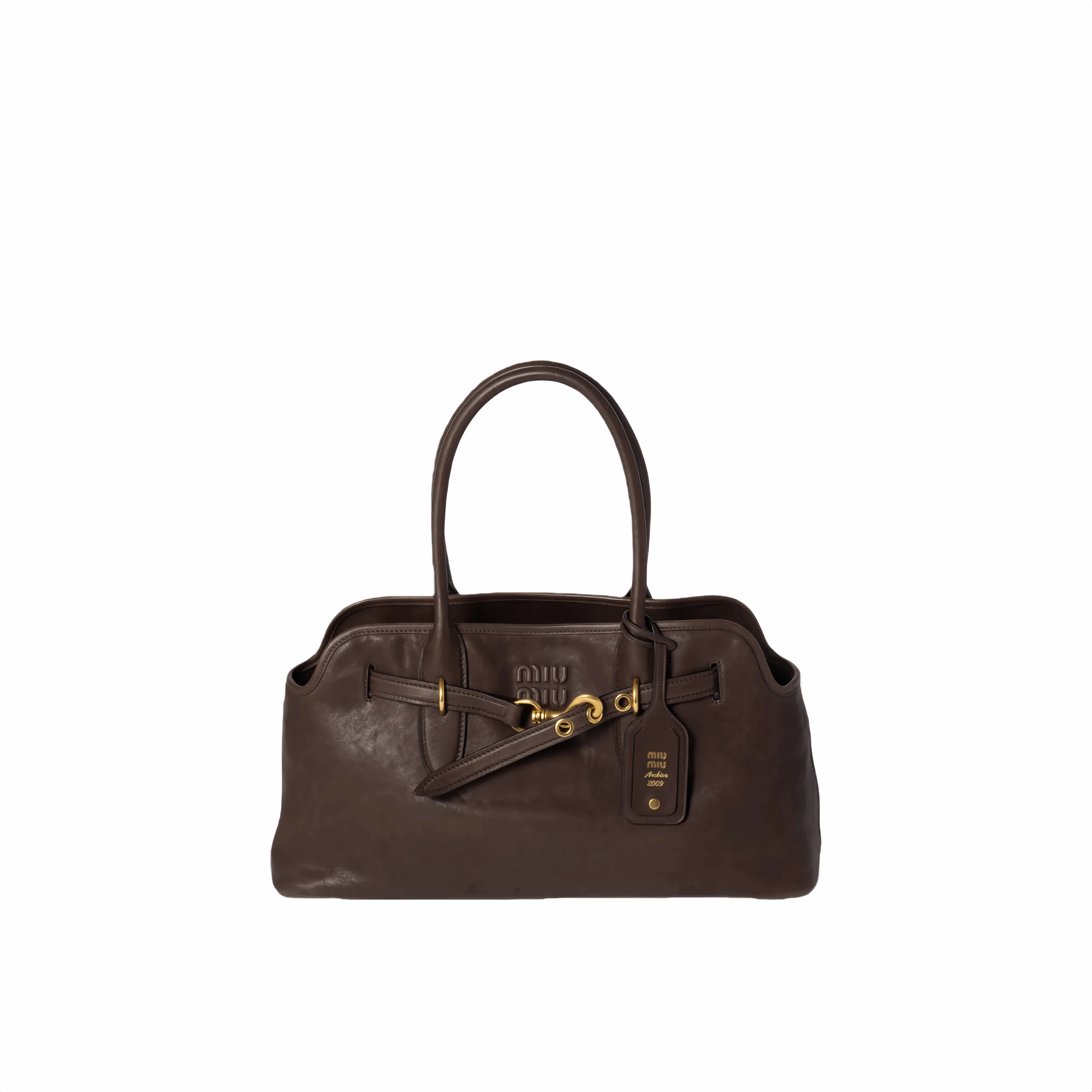 MiuMiu Aventure nappa leather bag 5BG310