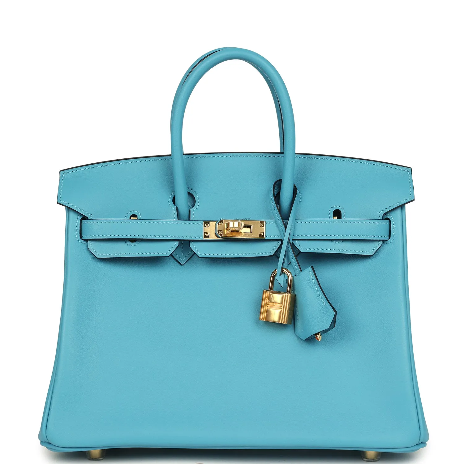Hermès Birkin 25 Bleu Du Nord Swift Gold Hardware