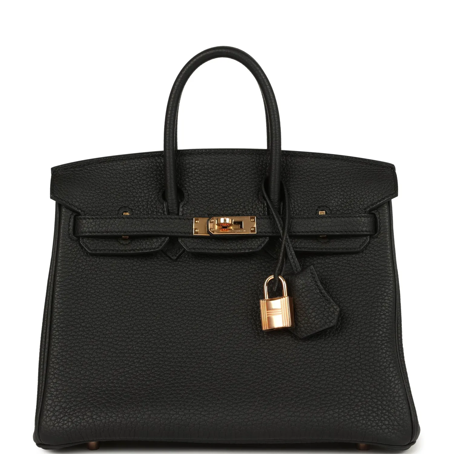 Hermès Birkin 25 Black Togo Rose Gold Hardware