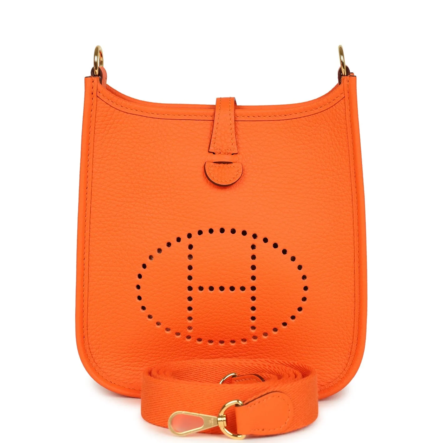 Hermès Evelyne TPM Orange Minium Clemence Gold Hardware
