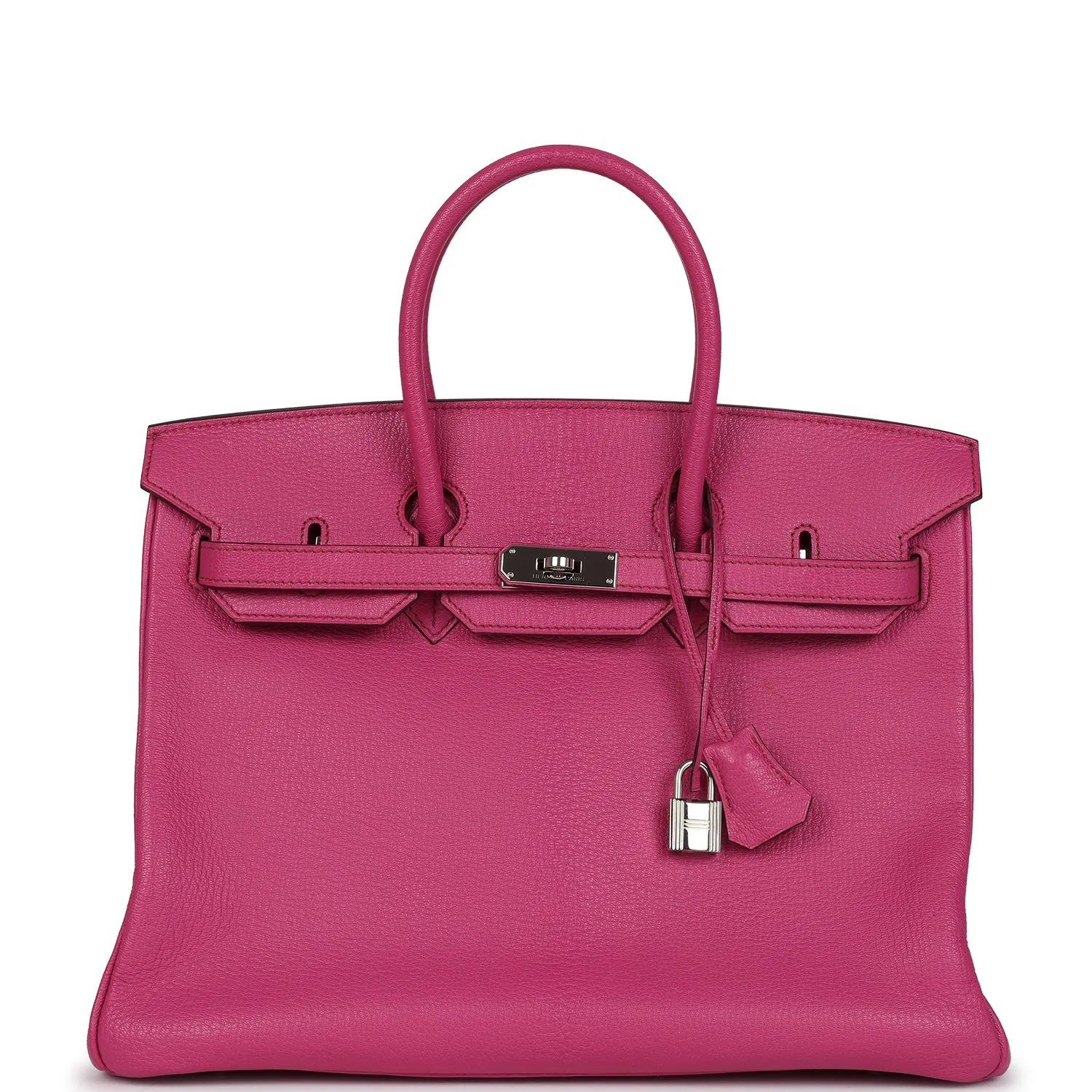 Hermès Birkin 35 Rose Shocking Chevre Mysore Palladium Hardware