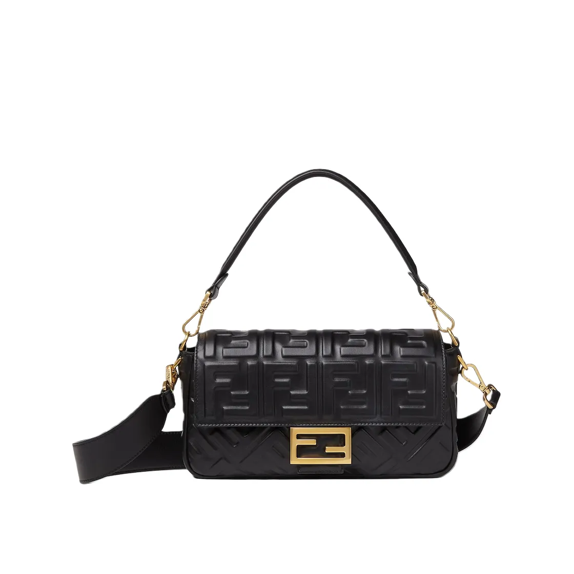 Fendi Baguette Black leather bag 8BR600