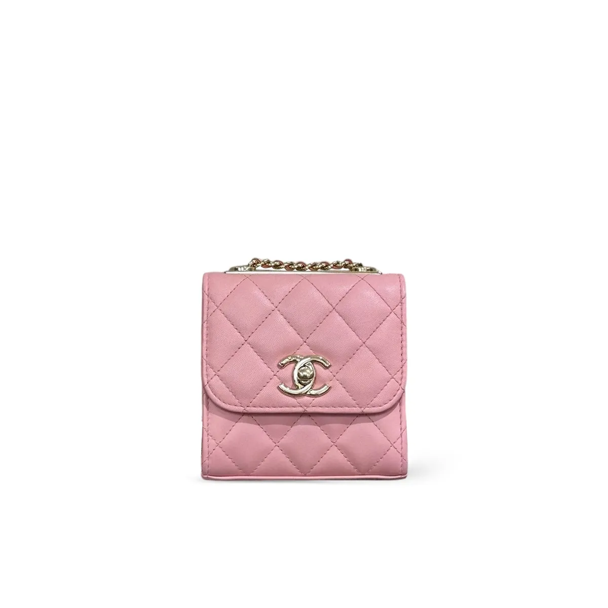 Chanel Quilted Lambskin Trendy Cc Mini Chain Wallet A81633