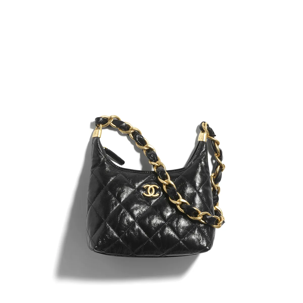 Chanel Small Hobo Bag in Shiny Lambskin AS4922